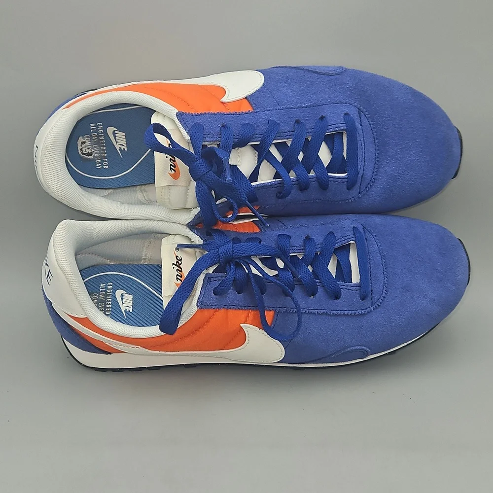 Nike Pre Montreal Men's Blue and Orange Sneakers Size 9.5